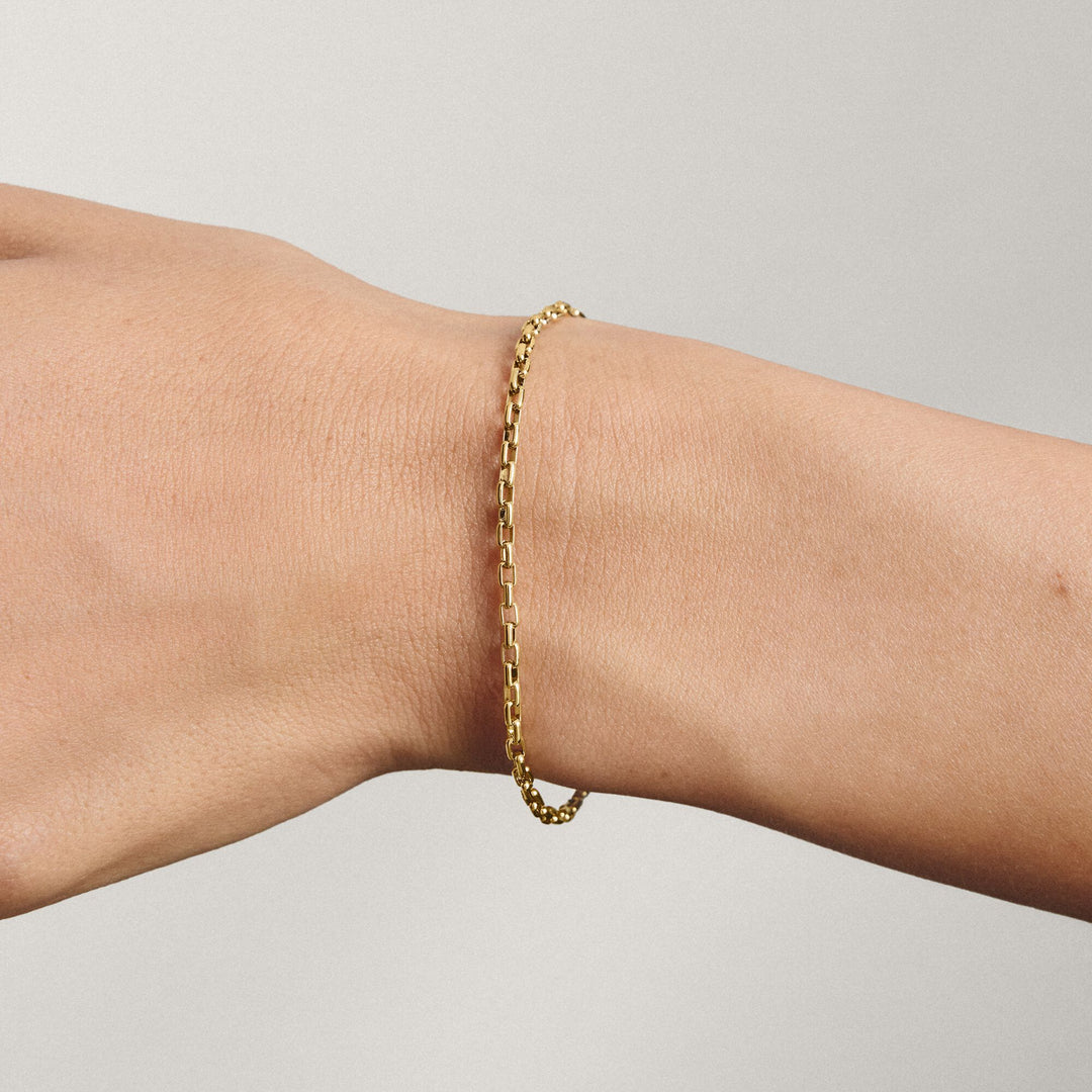 THOMAS SABO Gold-Tone Stainless Steel Paperclip Bracelet 2.3mm