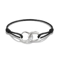 Textile bracelet Together black with zirconia | THOMAS SABO Australia
