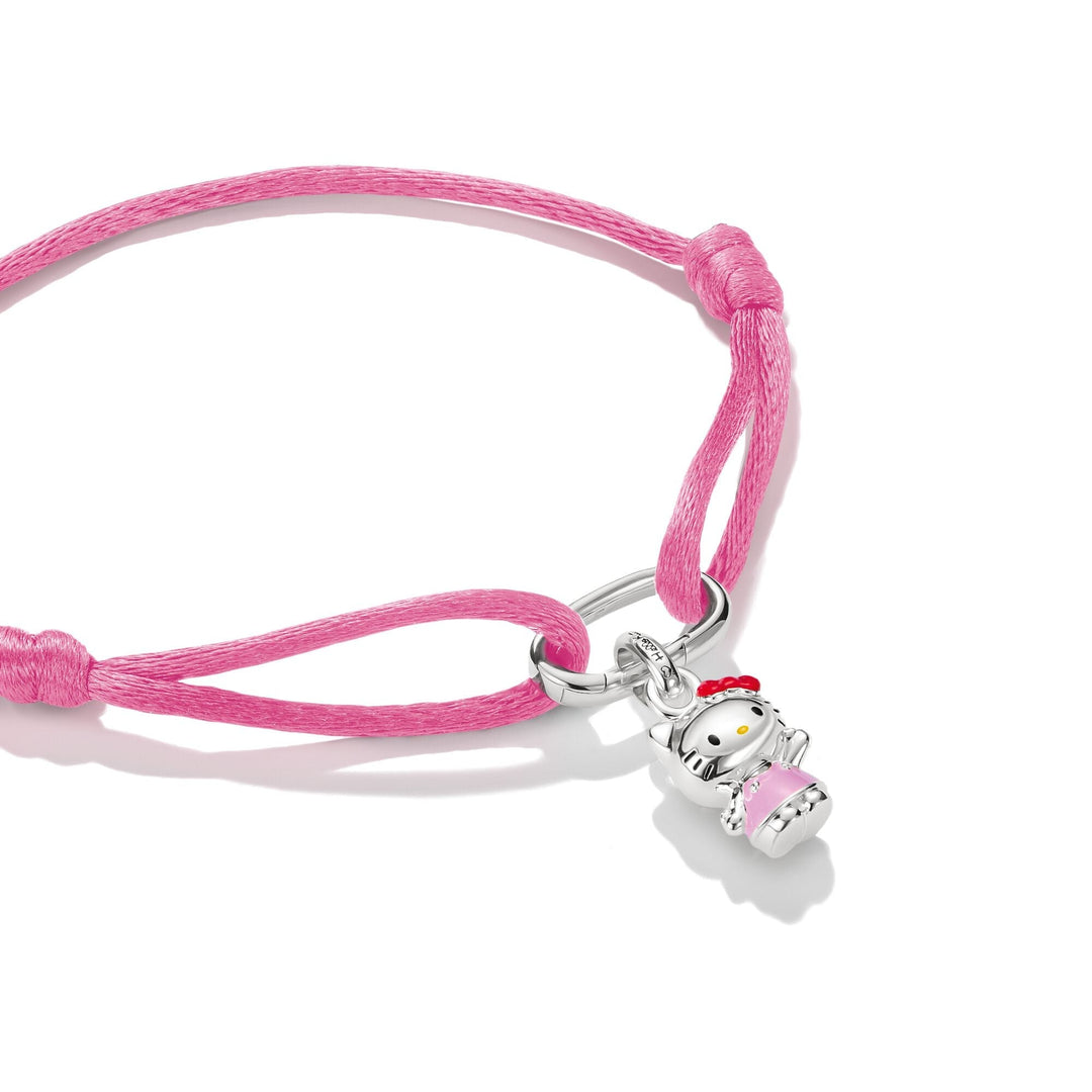 Hello Kitty Textile bracelet rosa mit Charm
 | THOMAS SABO Australia