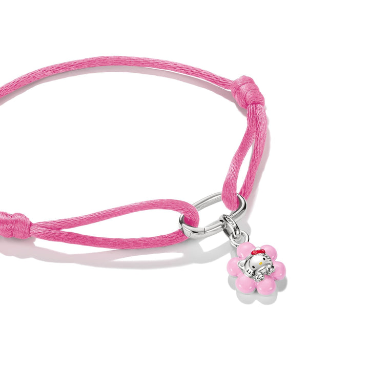 Hello Kitty Textile bracelet rosa mit Charm | THOMAS SABO AUSTRALIA