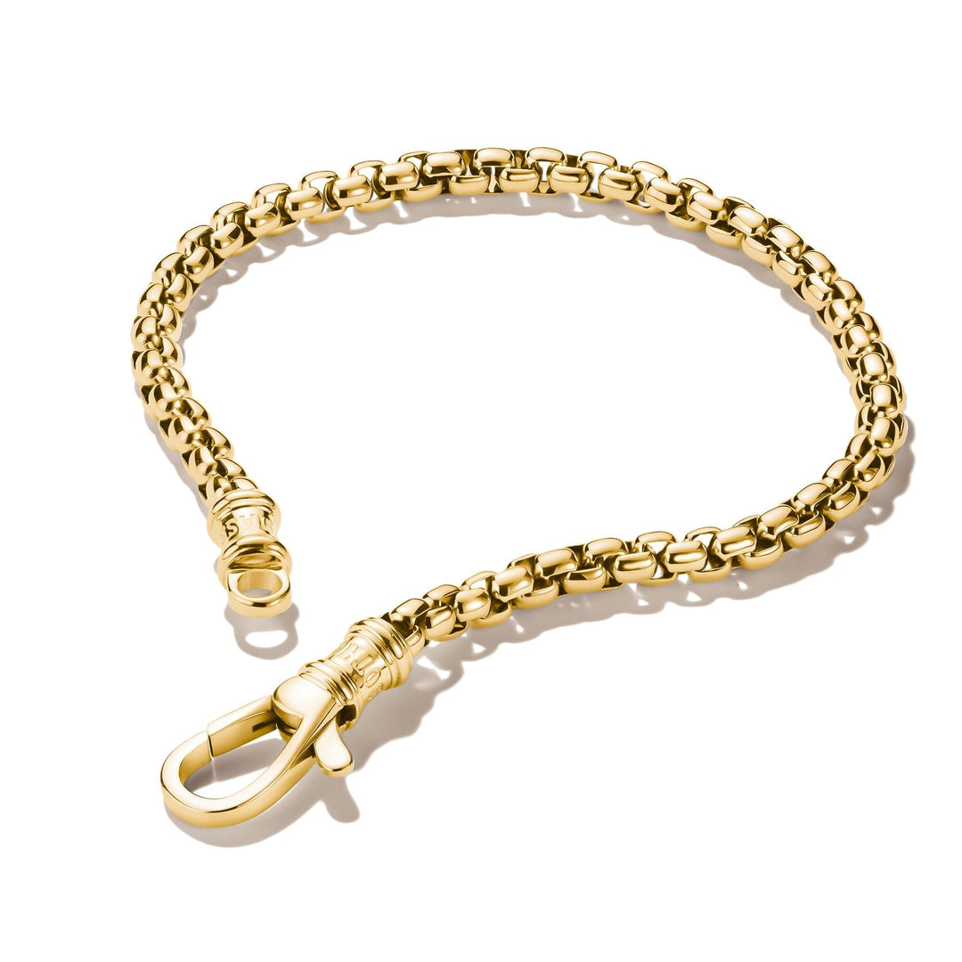 THOMAS SABO Gold-Tone Stainless Steel Box Chain Bracelet 4mm