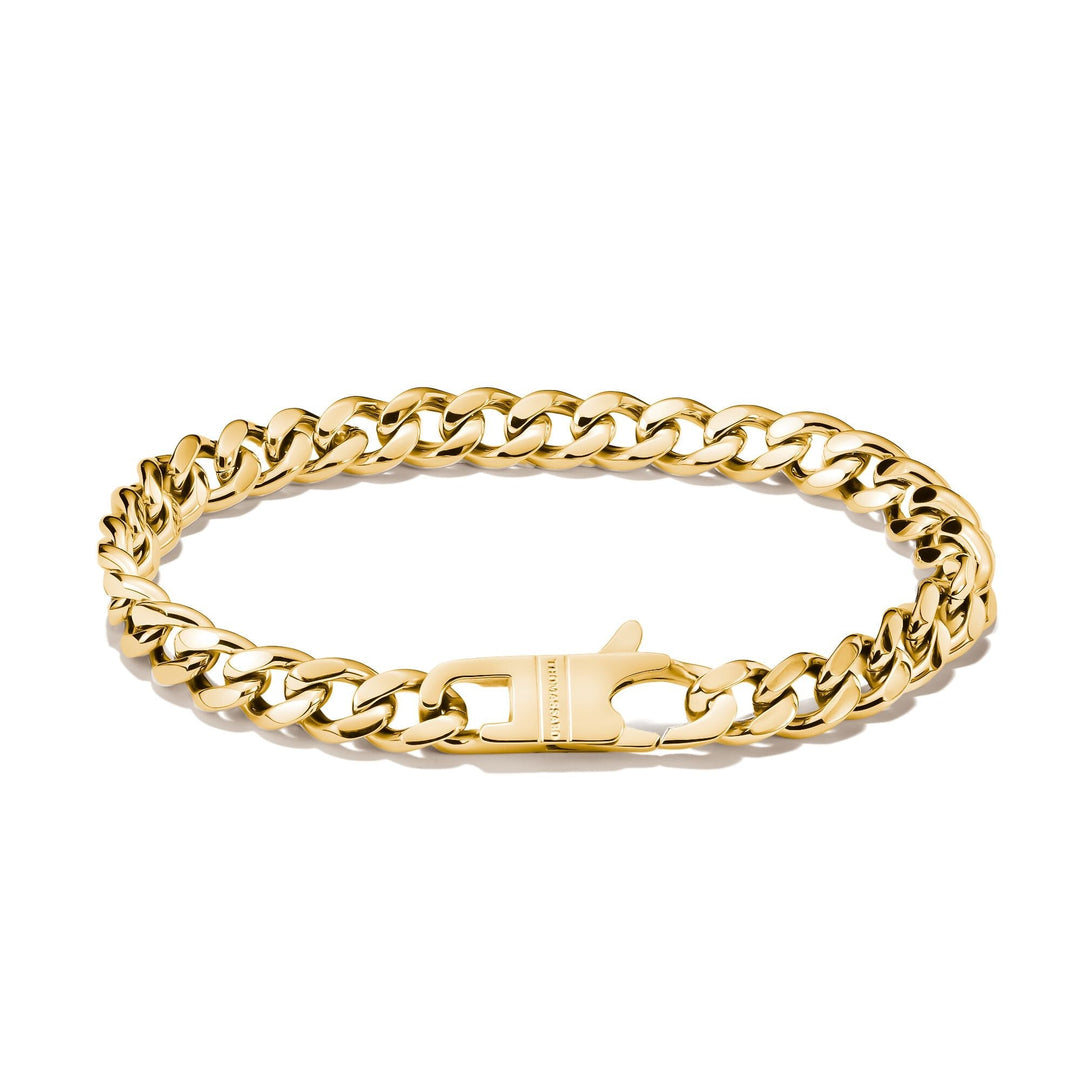 THOMAS SABO Gold-Tone Stainless Steel Curb Chain Bracelet 7mm