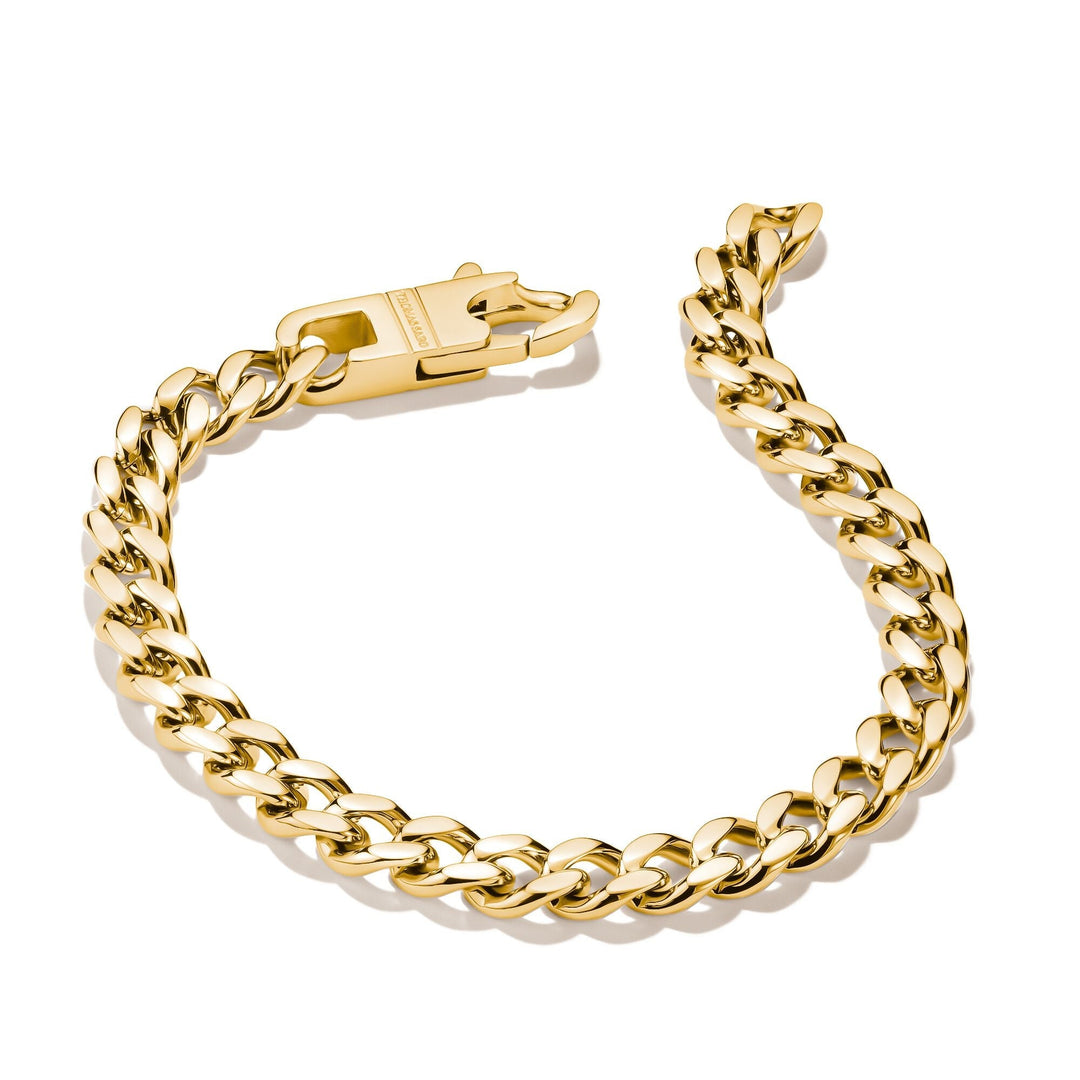 THOMAS SABO Gold-Tone Stainless Steel Curb Chain Bracelet 7mm