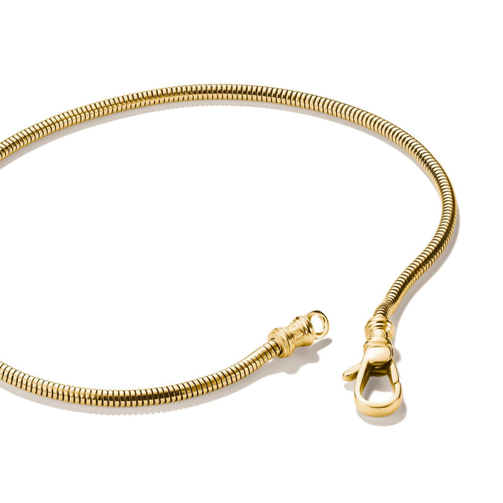 THOMAS SABO Gold-Tone Stainless Steel Snake Chain Bracelet 2mm