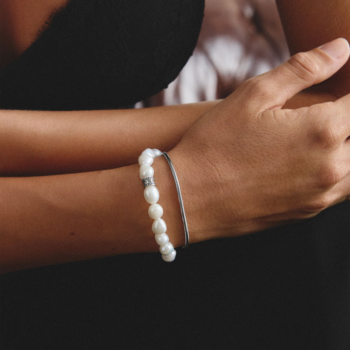 THOMAS SABO Stainless Steel Freshwater Pearl Bracelet