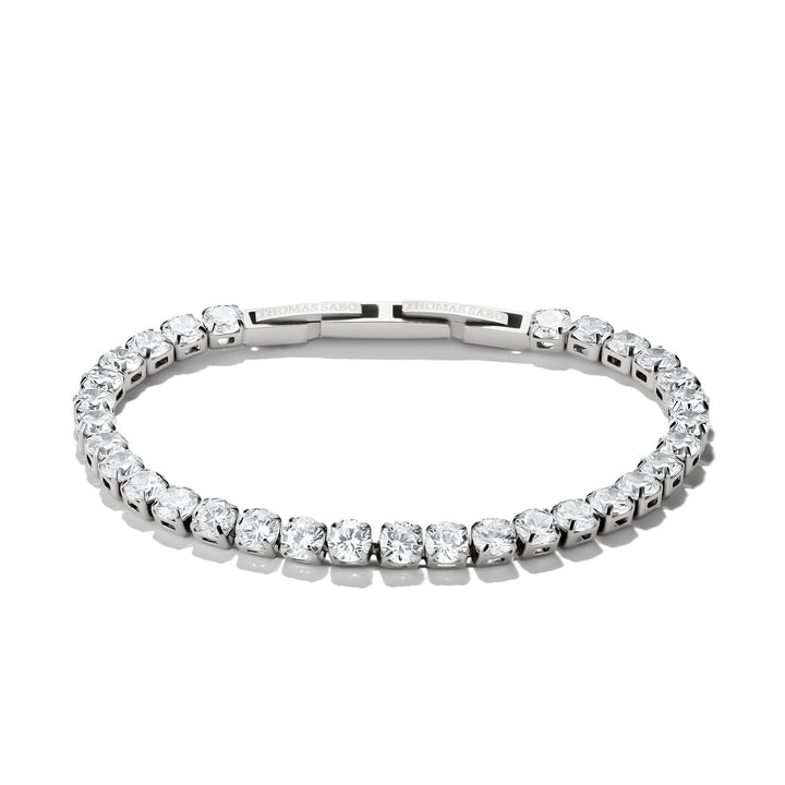 THOMAS SABO Stainless Steel Tennis Bracelet with White Zirconia