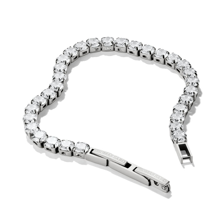 THOMAS SABO Stainless Steel Tennis Bracelet with White Zirconia