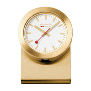 Official Swiss Railways Magnetic Desk Clock Gold