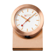Official Swiss Railways Magnetic Desk Clock Rose Gold