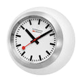 Official Swiss Railways Globe Clock 60mm White