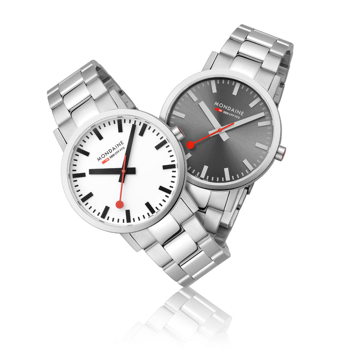 Mondaine Classic Silver Stainless Steel 40mm