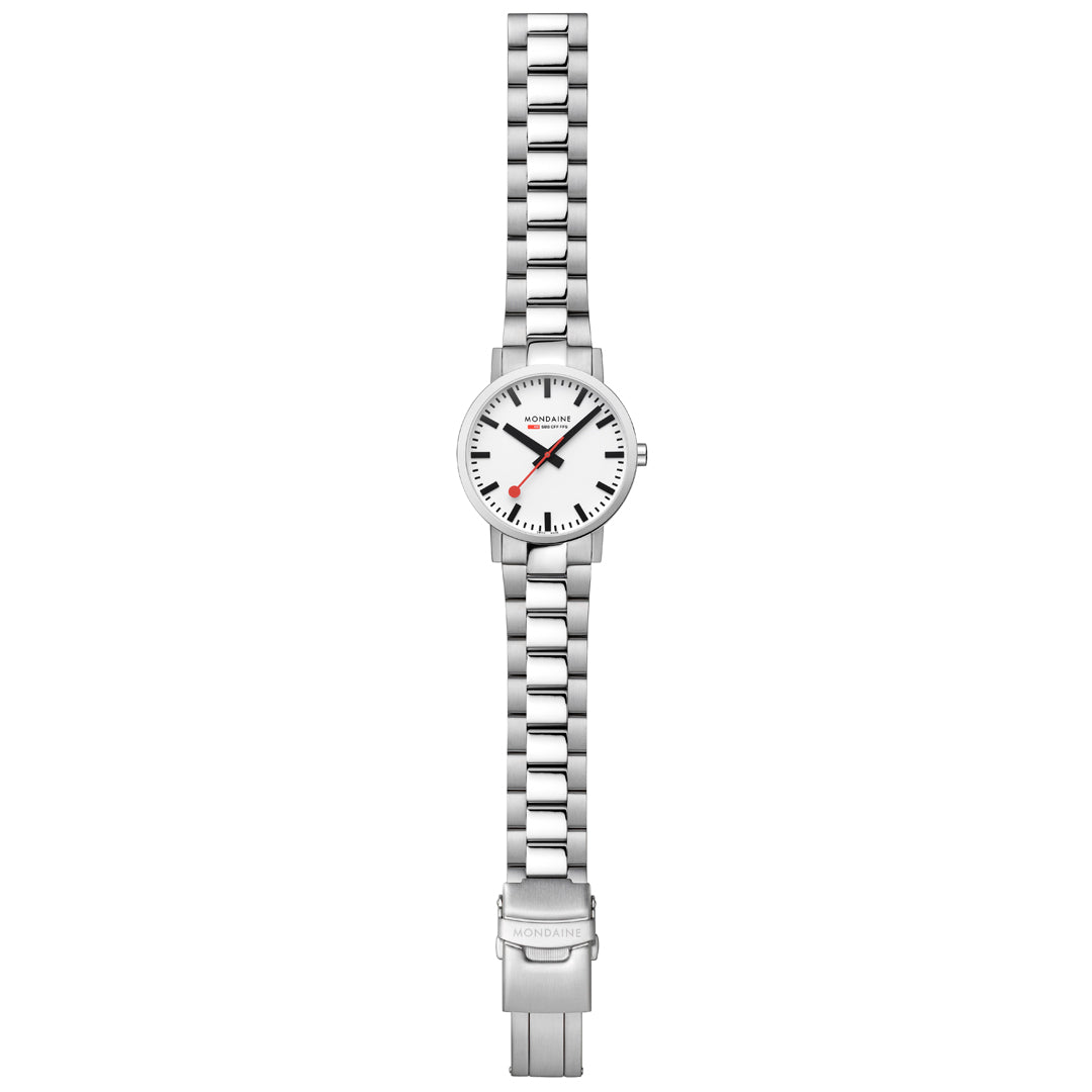 Mondaine Classic Silver Stainless Steel 40mm