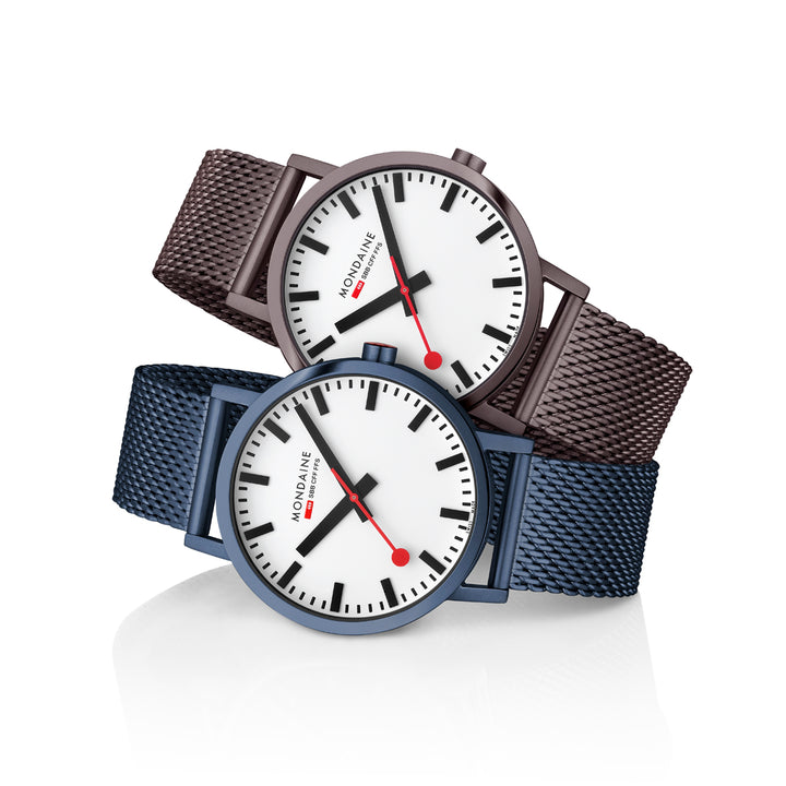 Mondaine Classic Mesh Blue 40mm - A660.30360.1BSBM