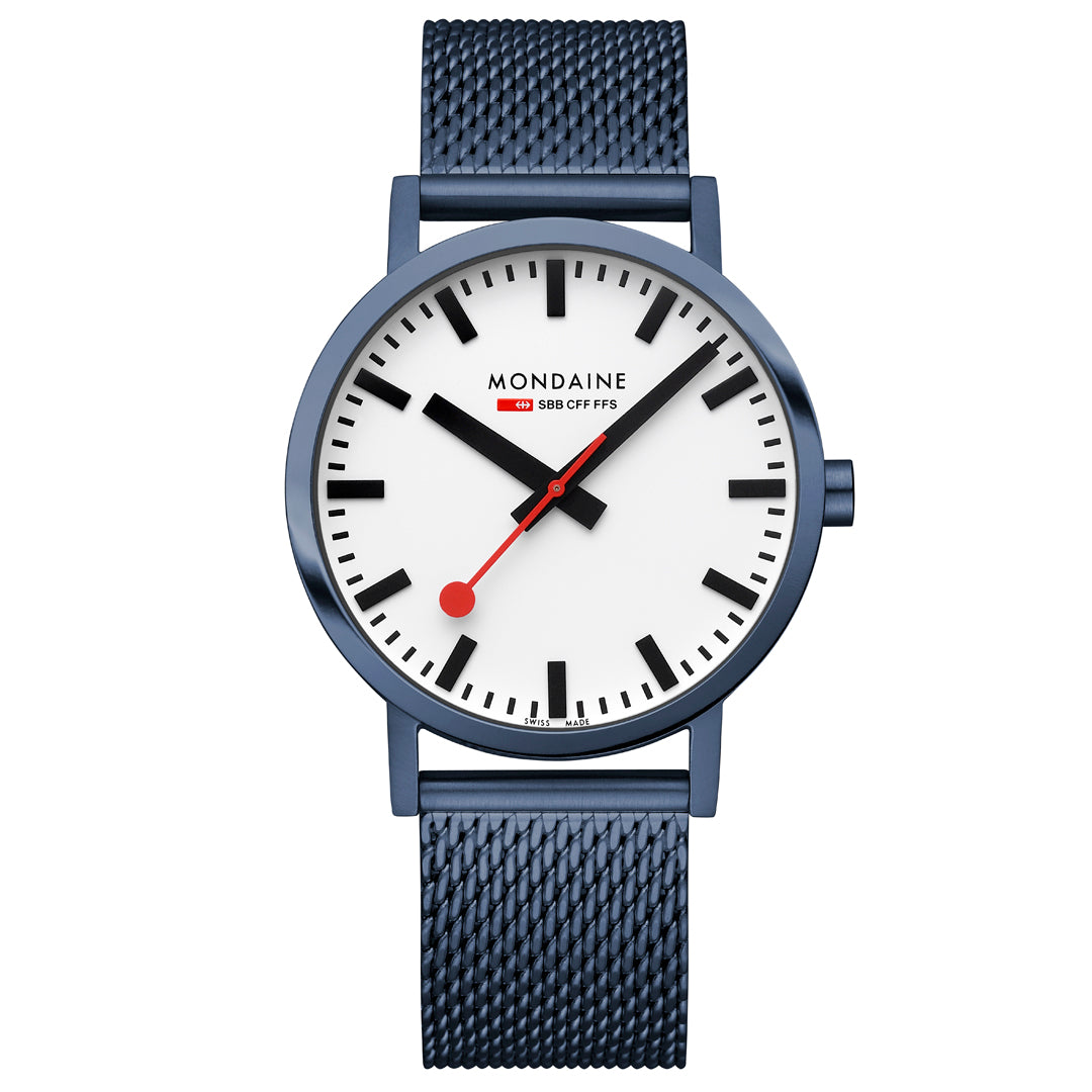 Mondaine Classic Mesh Blue 40mm - A660.30360.1BSBM