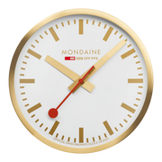 Mondaine Official Gold Pure Wall Clock 40cm