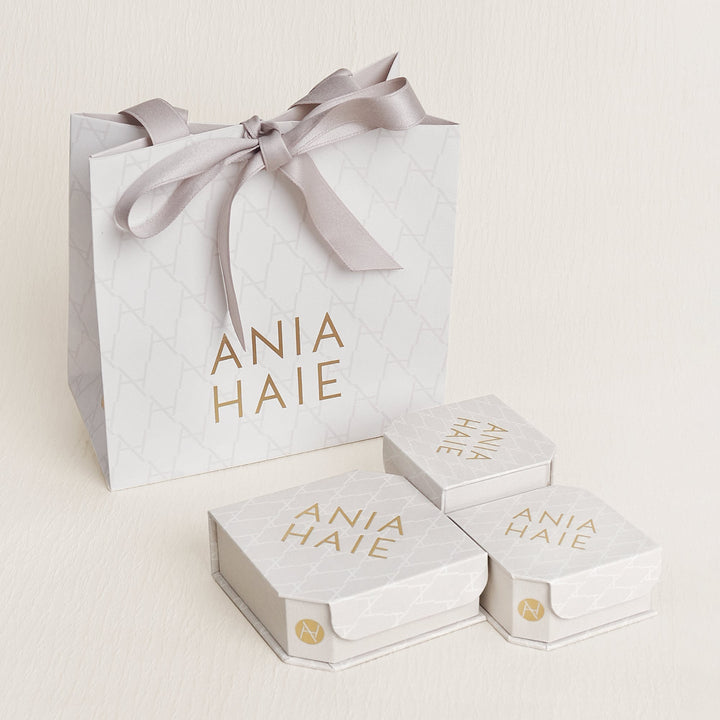 Ania Haie Silver Droplet Station Necklace | The Jewellery Boutique Australia