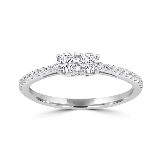 Diamond Ring with 0.415ct Diamonds in 9K White Gold | The Jewellery Boutique