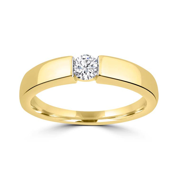 Diamond Ring with 0.235ct Diamonds in 9K Yellow Gold | The Jewellery Boutique