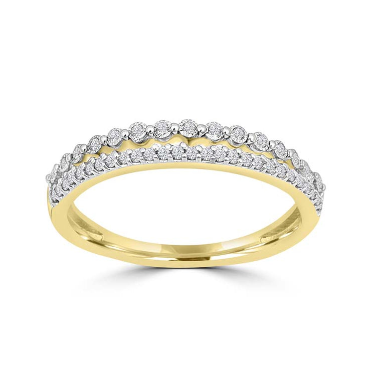 Diamond Ring with 0.14ct Diamonds in 9K Yellow Gold | The Jewellery Boutique