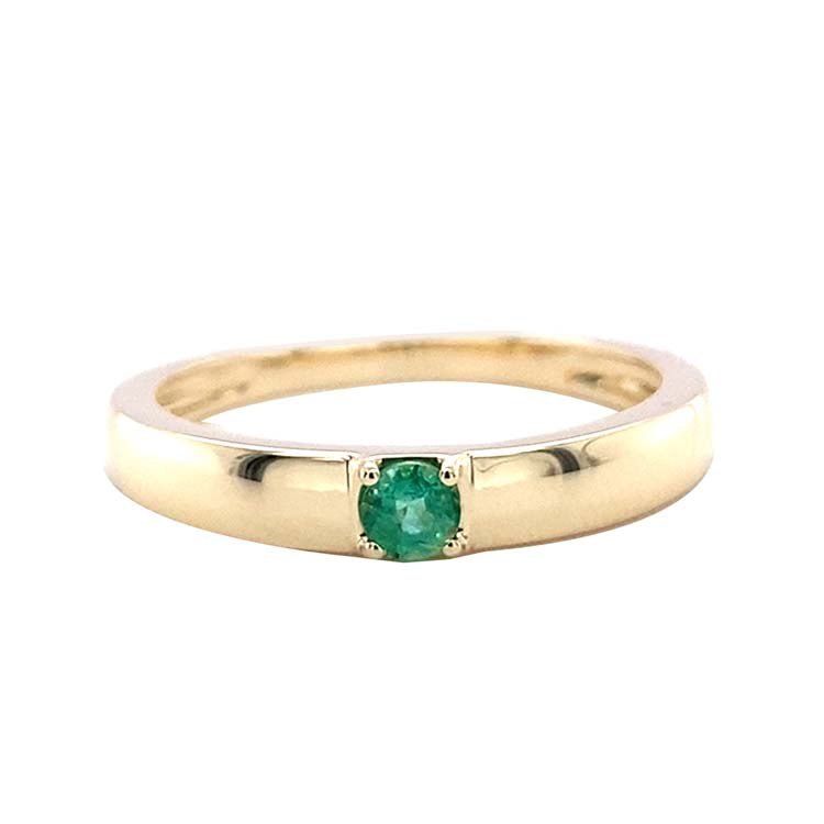 Emerald Ring in 9K Yellow Gold |The Jewellery Boutique Australia