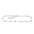 Anklet with Dots Silver
