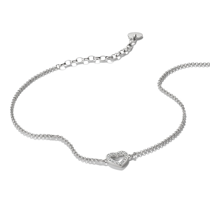 Anklet heart with zirconia | THOMAS SABO Australia