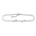 Anklet hearts with zirconia