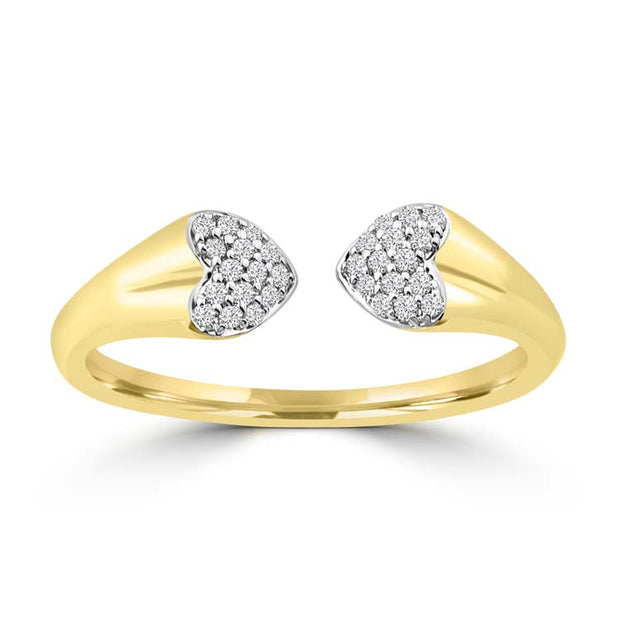 Diamond Ring with 0.09ct Diamonds in 9K Yellow Gold | The Jewellery Boutique