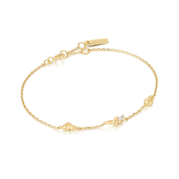 Ania Haie Gold Twisted Wave Chain Bracelet