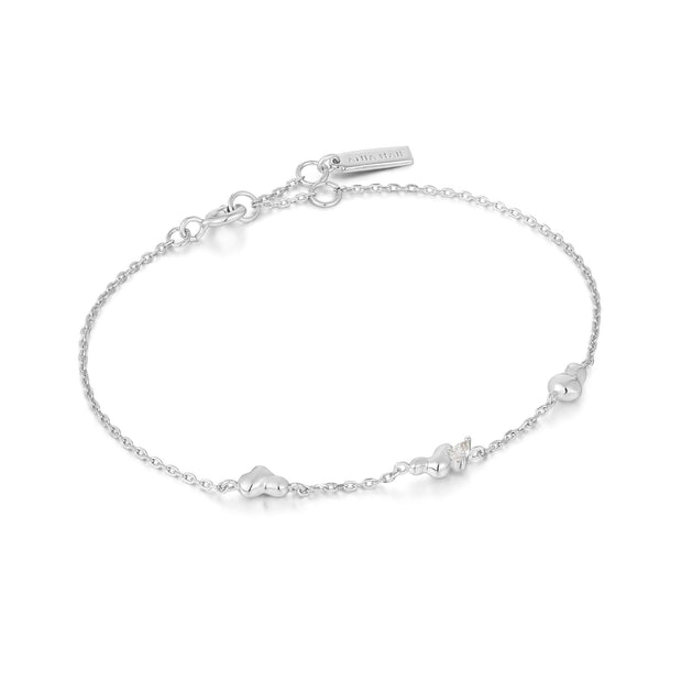 Ania Haie Silver Twisted Wave Chain Bracelet