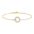 Gold Interlinked Circles Pave Bracelet | The Jewellery Boutique Australia