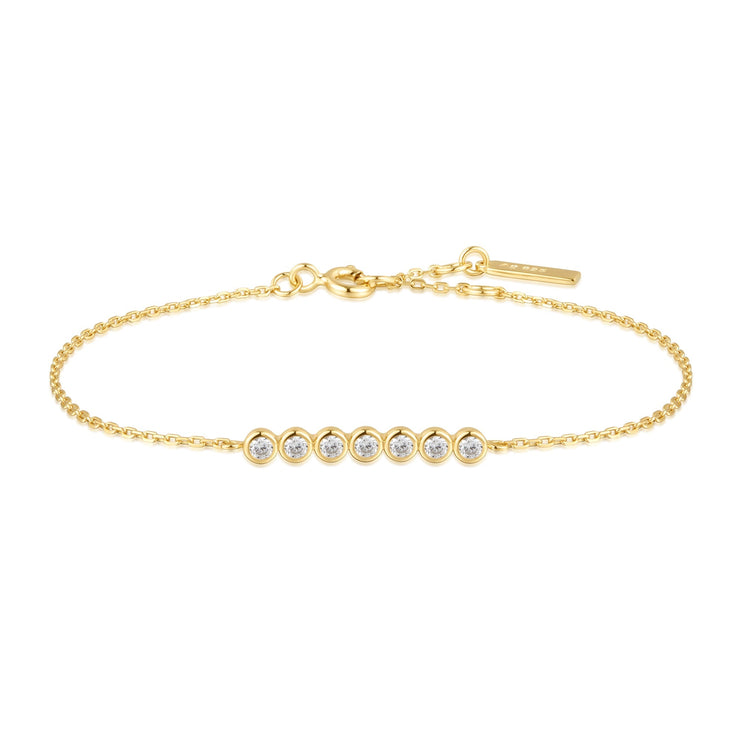 Ania Haie Gold Bezel Set Bracelet