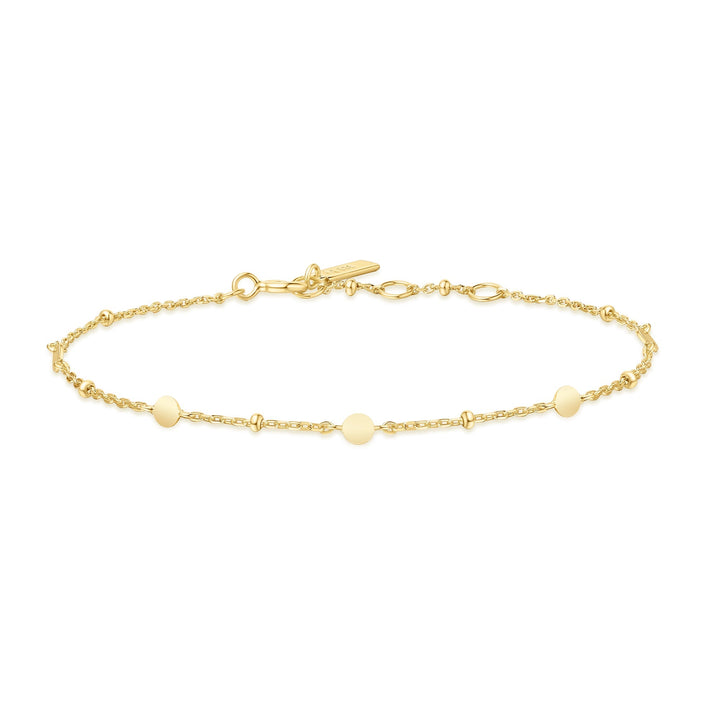 Gold Disc Station Bracelet | The Jewellery Boutique