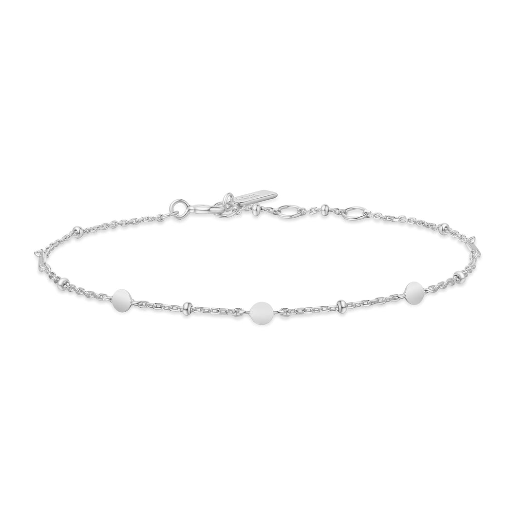 Silver Disc Station Bracelet | The Jewellery Boutique