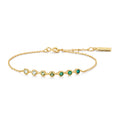 Ania Haie Gold Green Station Bracelet