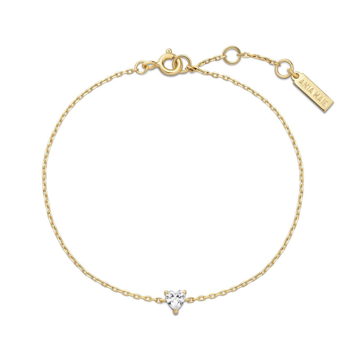 Ania Haie Gold Sparkle Heart Bracelet | The Jewellery Boutique Australia