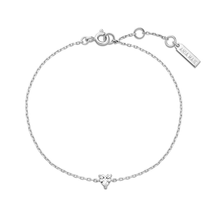 Ania Haie Silver Sparkle Heart Bracelet | The Jewellery Boutique Australia
