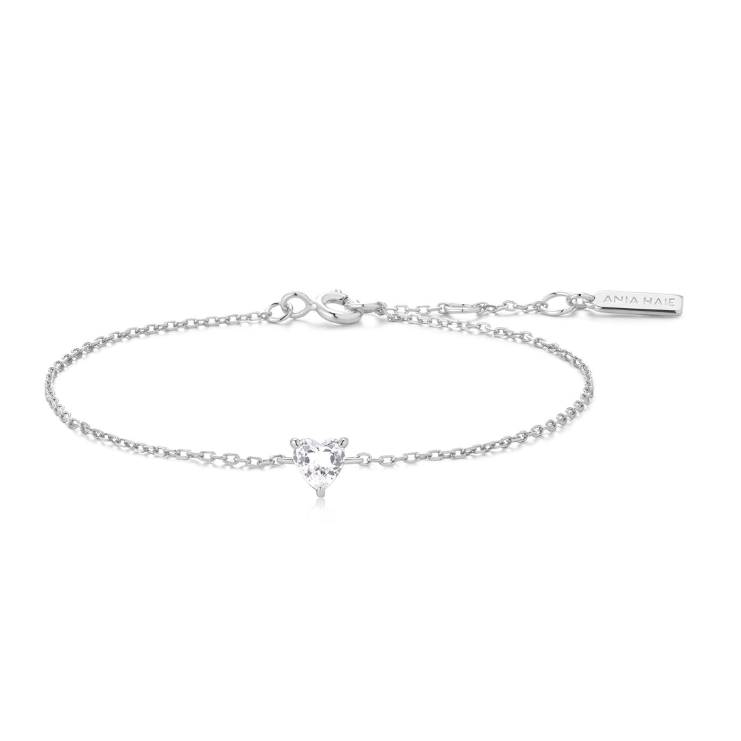 Ania Haie Silver Sparkle Heart Bracelet | The Jewellery Boutique Australia