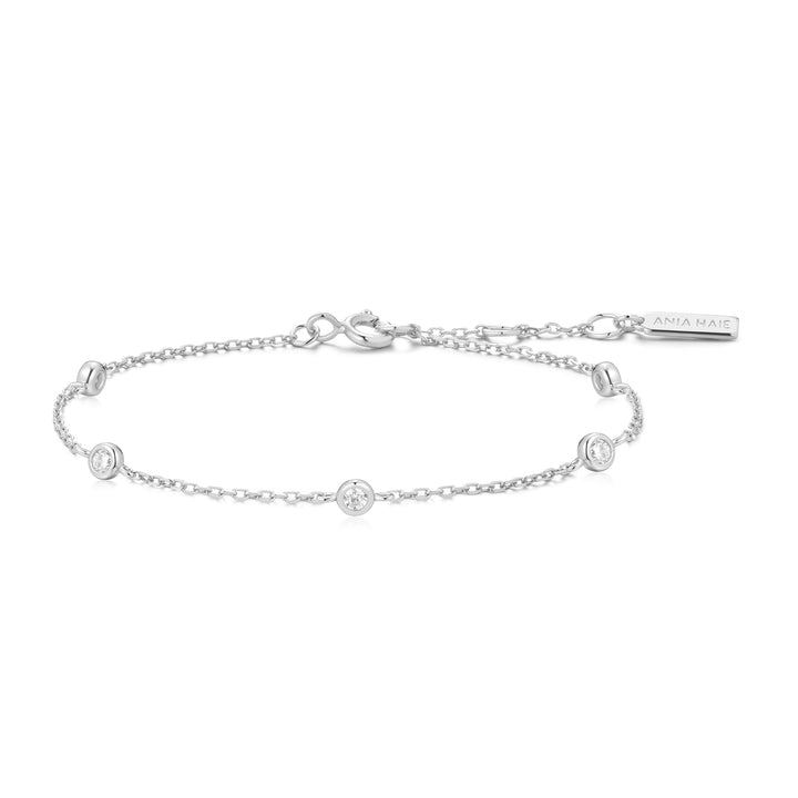 Ania Haie Silver Classic Bezel-Set Station Bracelet | The Jewellery Boutique Australia