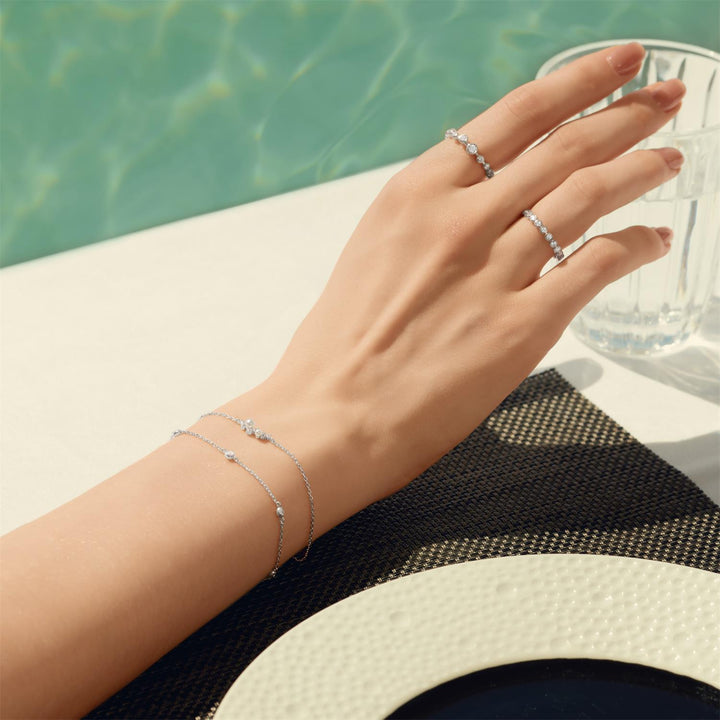 Ania Haie Silver Shell Pearl Cluster Bracelet | The Jewellery Boutique Australia