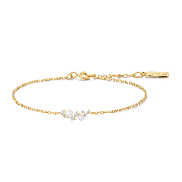 Ania Haie Gold Shell Pearl Cluster Bracelet | The Jewellery Boutique Australia