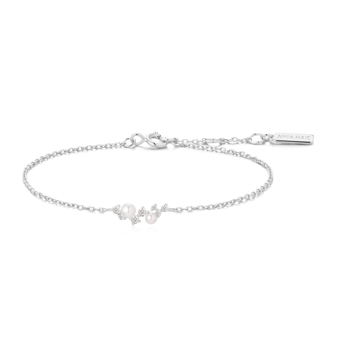 Ania Haie Silver Shell Pearl Cluster Bracelet | The Jewellery Boutique Australia