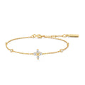 Ania Haie Gold Sparkling Lucky Clover Bracelet | The Jewellery Boutique Australia