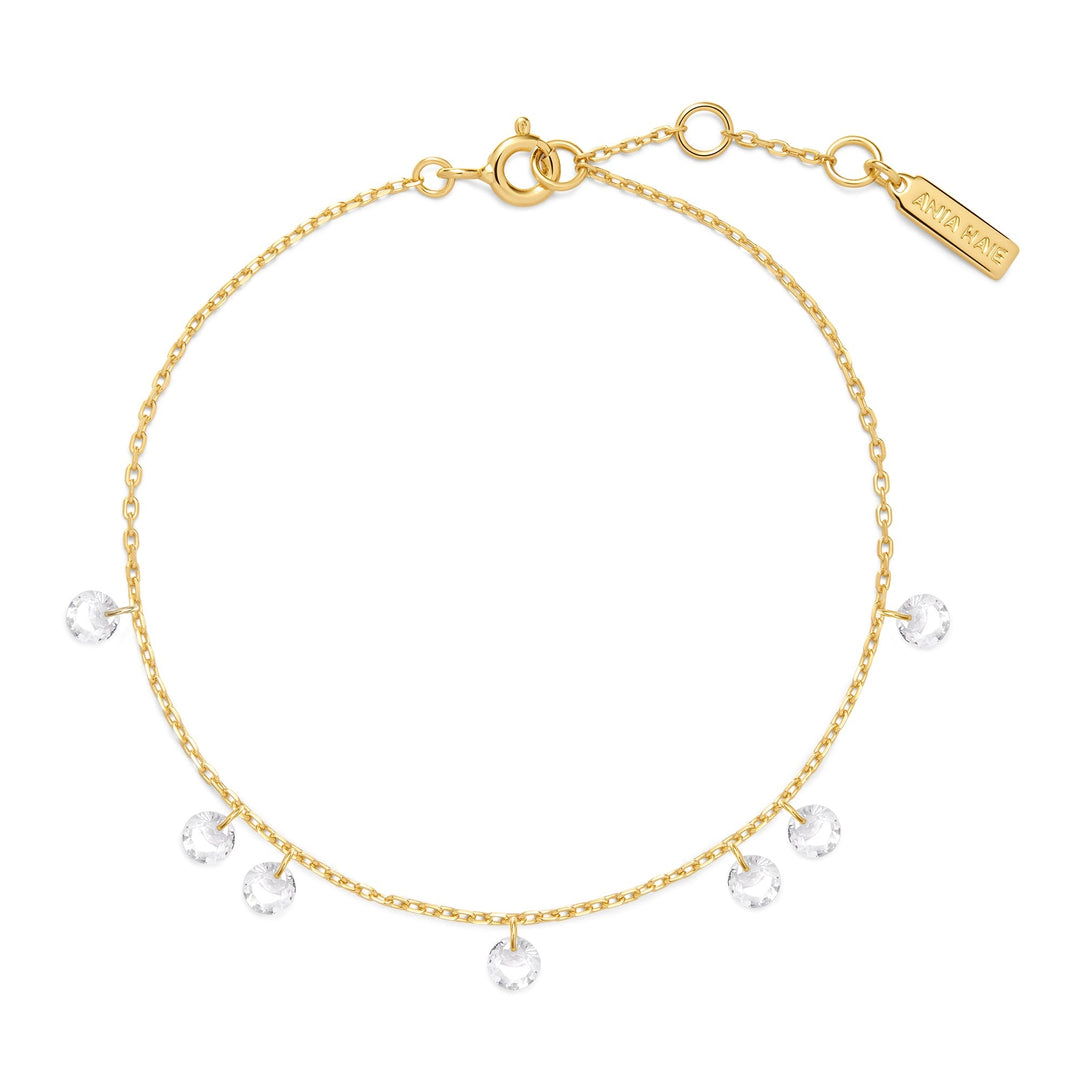 Ania Haie Gold Droplet Station Bracelet | The Jewellery Boutique Australia