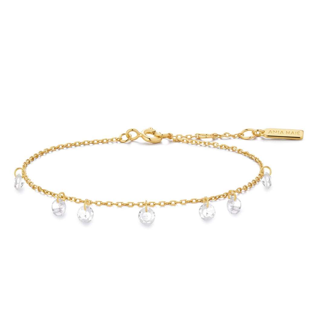 Ania Haie Gold Droplet Station Bracelet | The Jewellery Boutique Australia