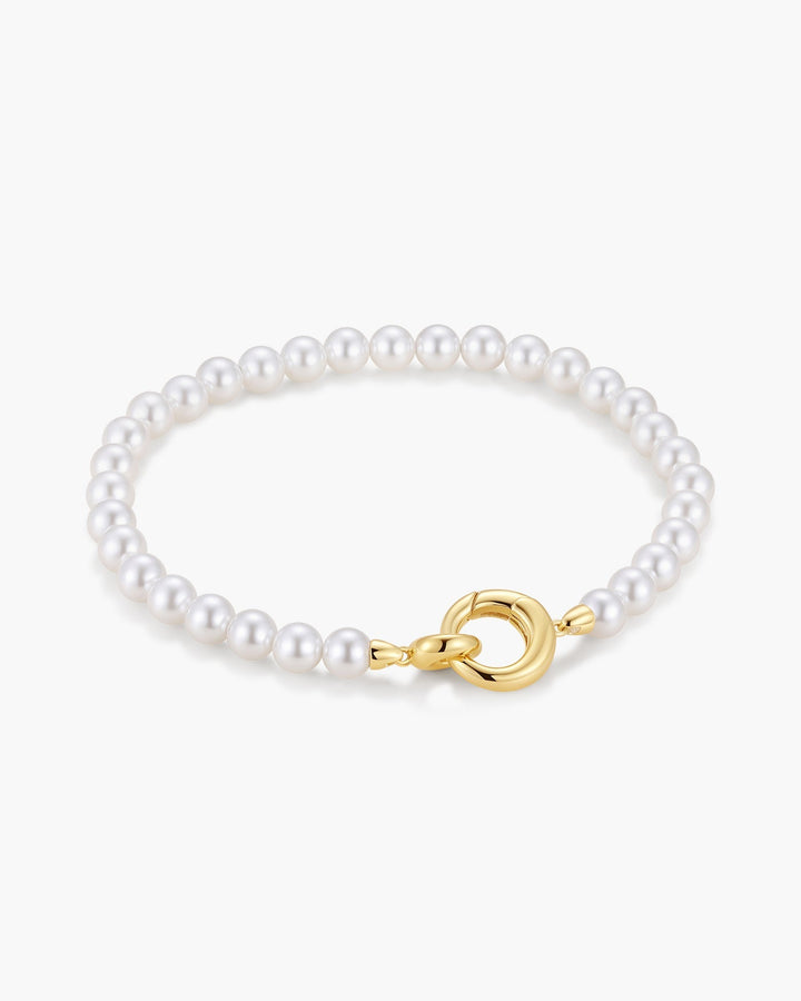 Gold Elegant Shell Pearl Bracelet