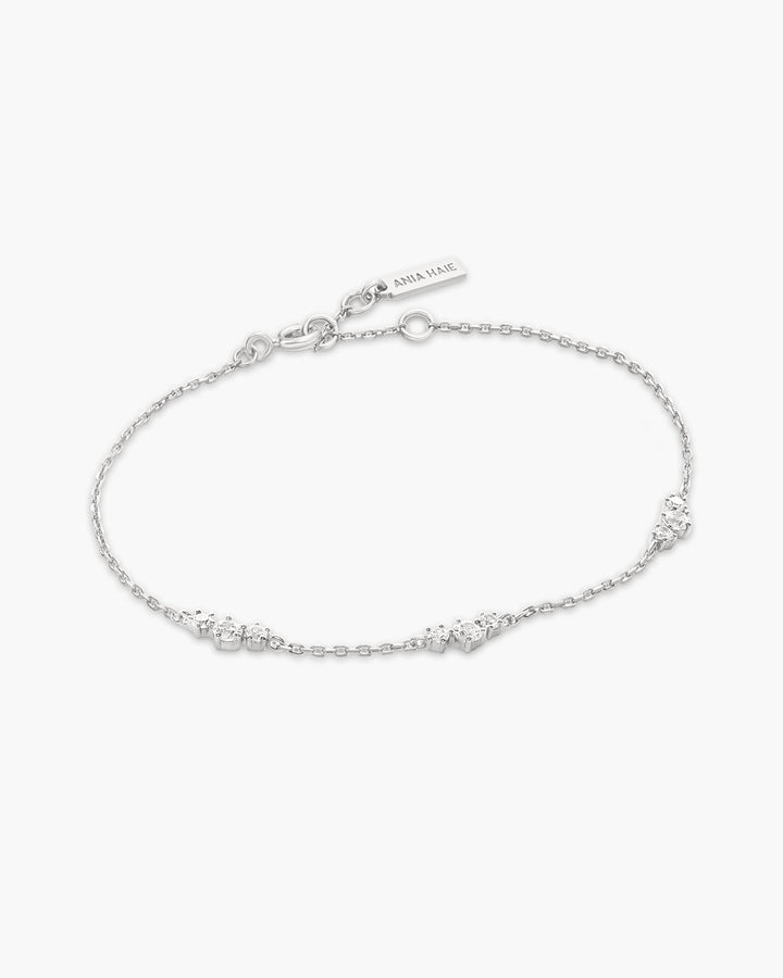 Ania Haie Silver Cluster Station Bracelet B079-01H