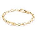 Charm bracelet with Connect link Gold