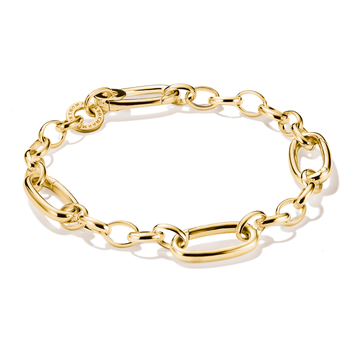 THOMAS SABO Charm bracelet with three Connect links Gold