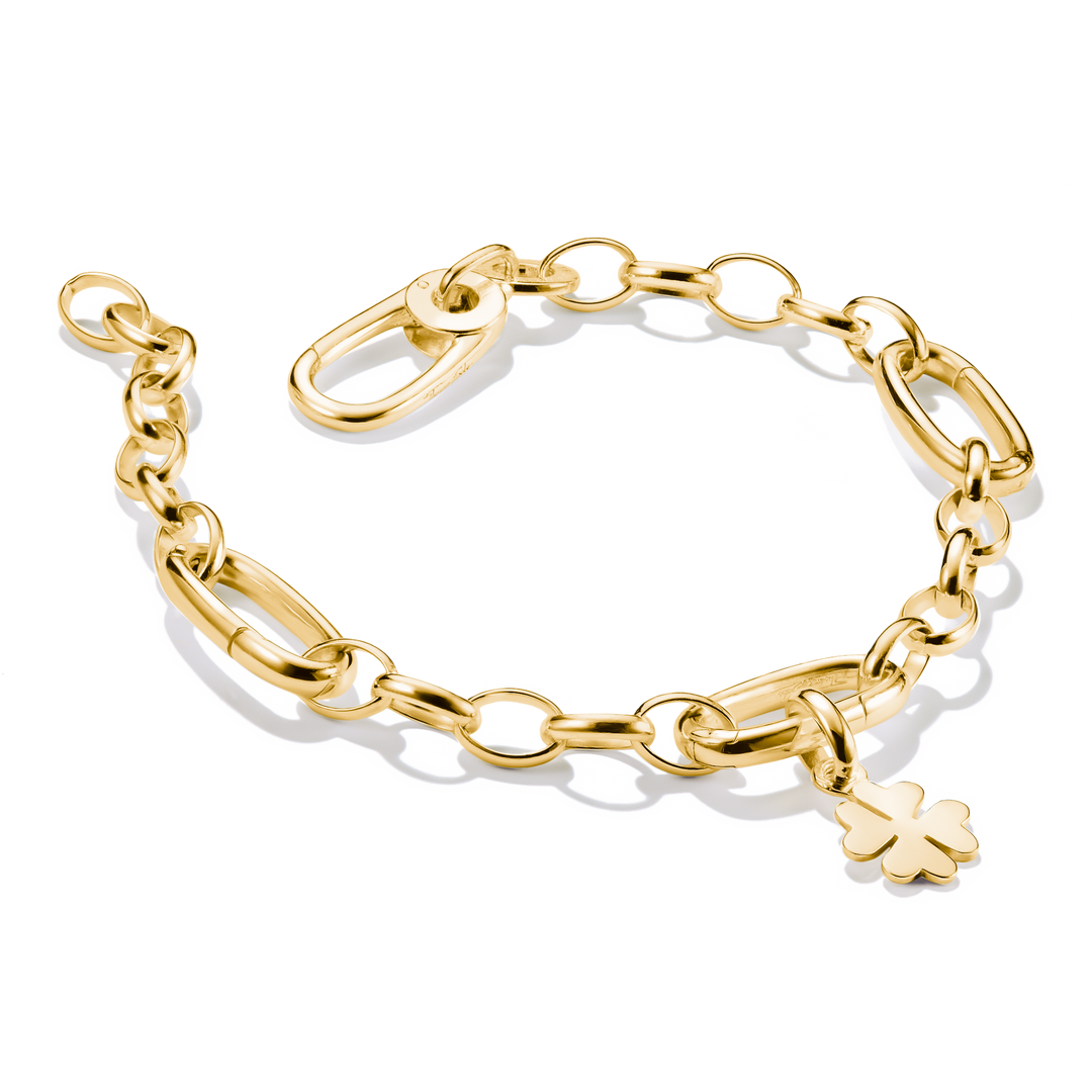 THOMAS SABO Charm bracelet with three Connect links Gold